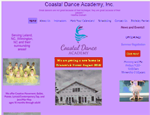 Tablet Screenshot of coastaldance.net