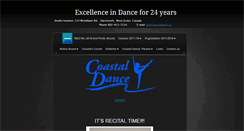 Desktop Screenshot of coastaldance.ca