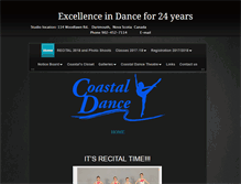 Tablet Screenshot of coastaldance.ca